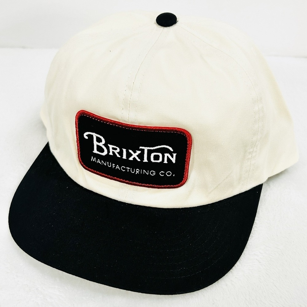 Brixton Workwear Manufacturing 2-Tone Trucker Hat Cap Snapback Adjustable White